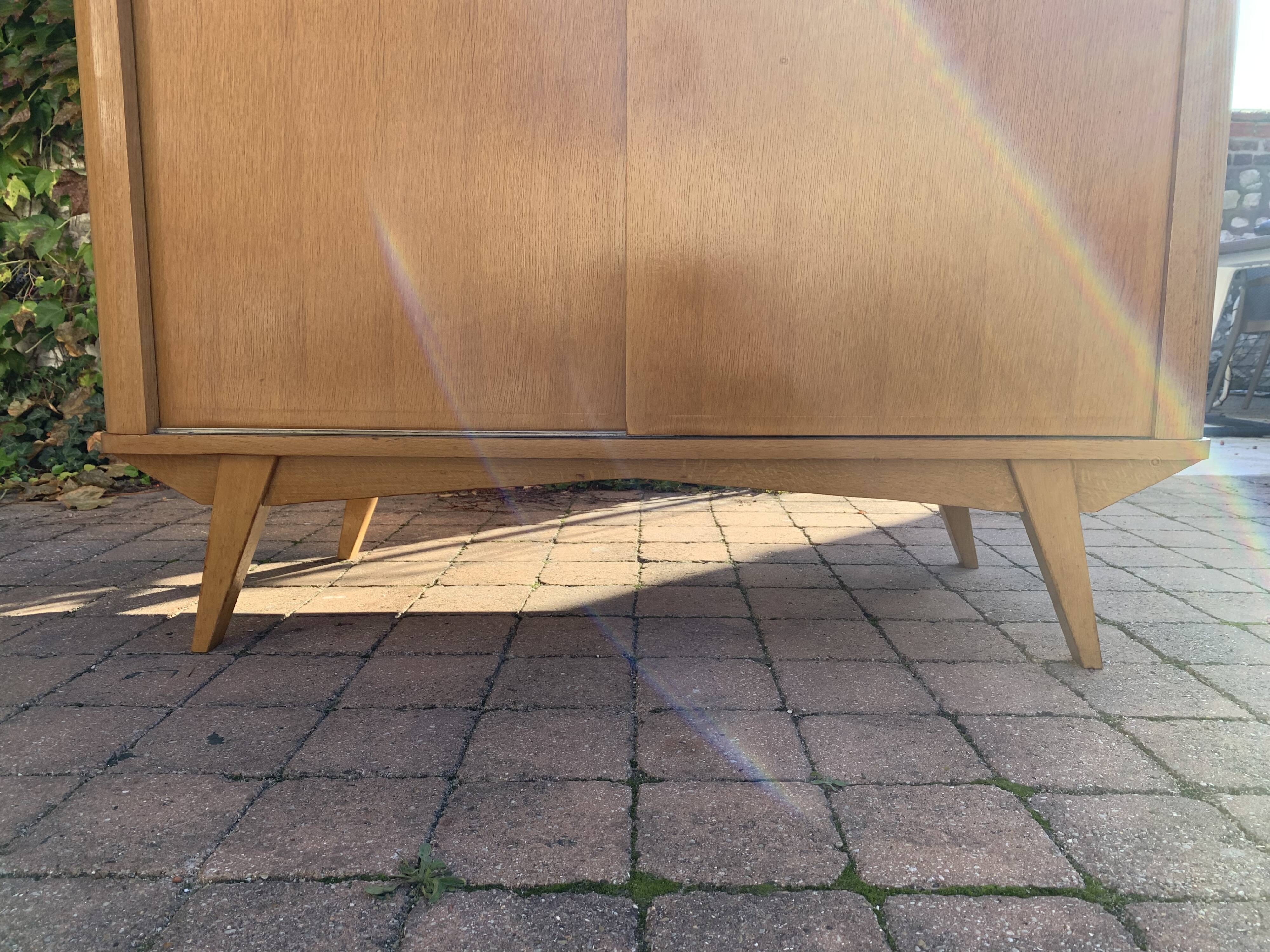 Vintage compass feet cabinet