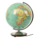 Large Illuminated World Globe Lamp Columbus Fifties