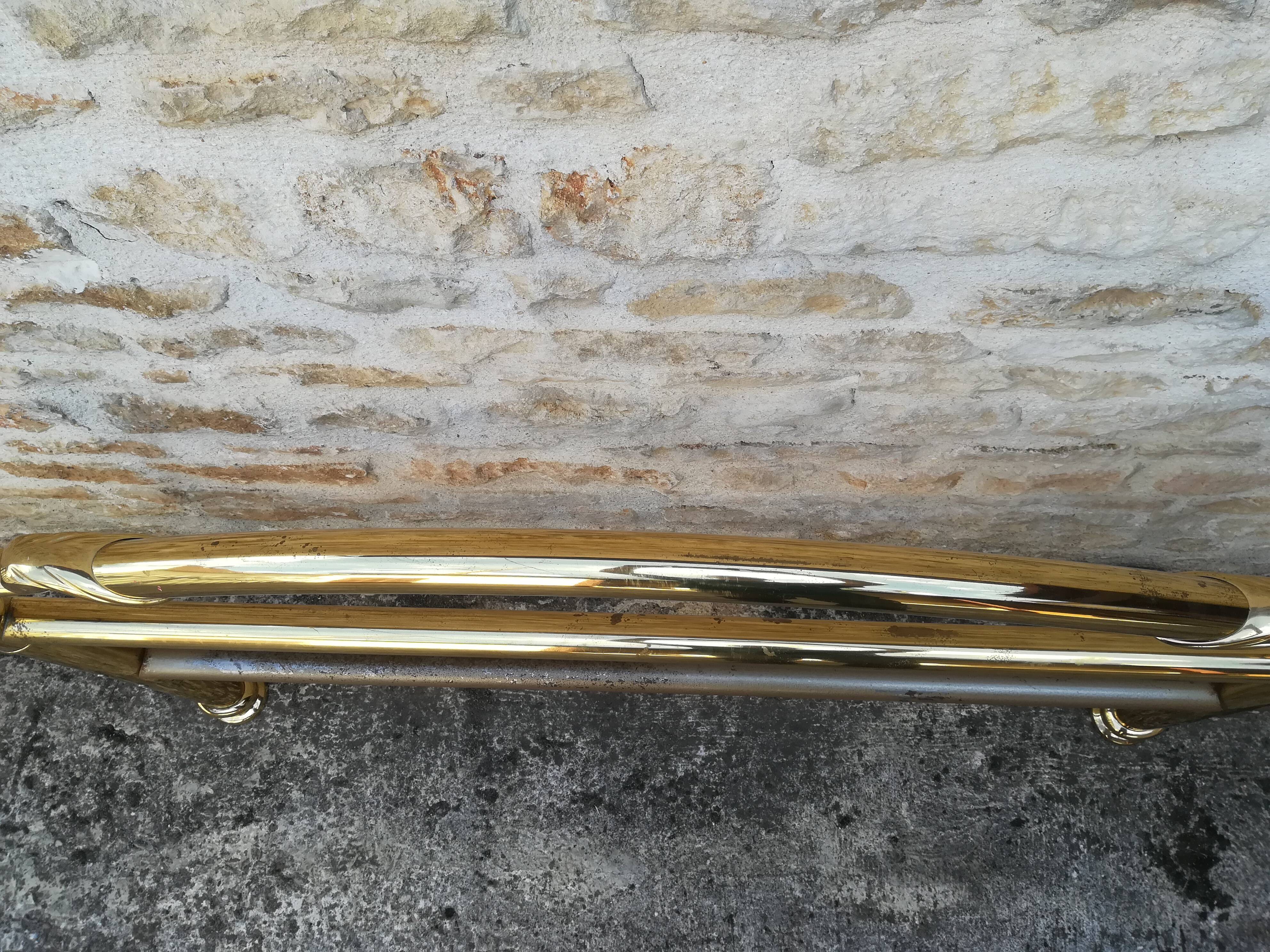 brass bed