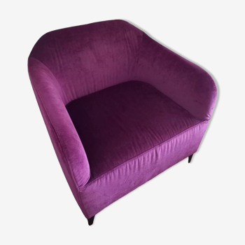 Velvet armchair LIGNE Roset