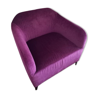 Velvet armchair LIGNE Roset