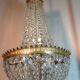 chandelier bronze balloon Golden tassels old retro
