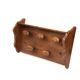 Vintage coat rack, wall-mounted wooden coat rack, 5 hooks, rustic, cloakroom, coat hanger, rack