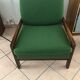 Vintage green Scandinavian armchair from the 60s