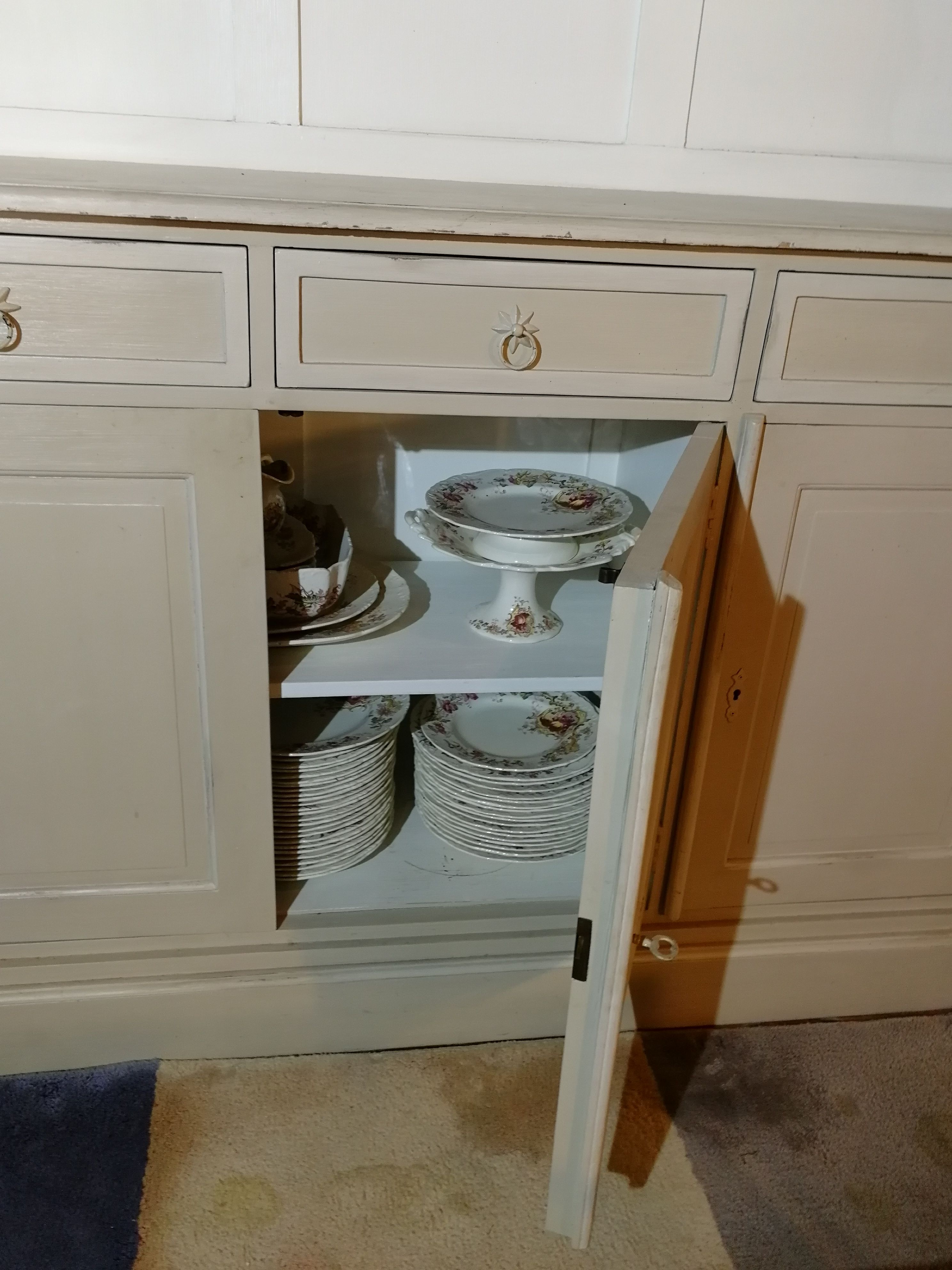 Furniture of old loom and shelf 216 cm 42 x 199 cm