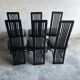 Set of 6 vintage black dining chairs