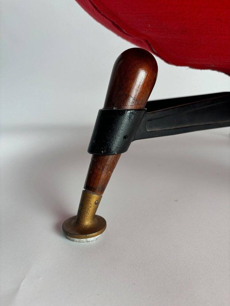 Italian Kosmo Chair by Rito Valla for IPE, 1950s