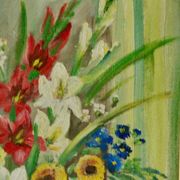 Still Life with Flowers by Hilding N