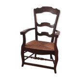 Fauteuil provençal paillé