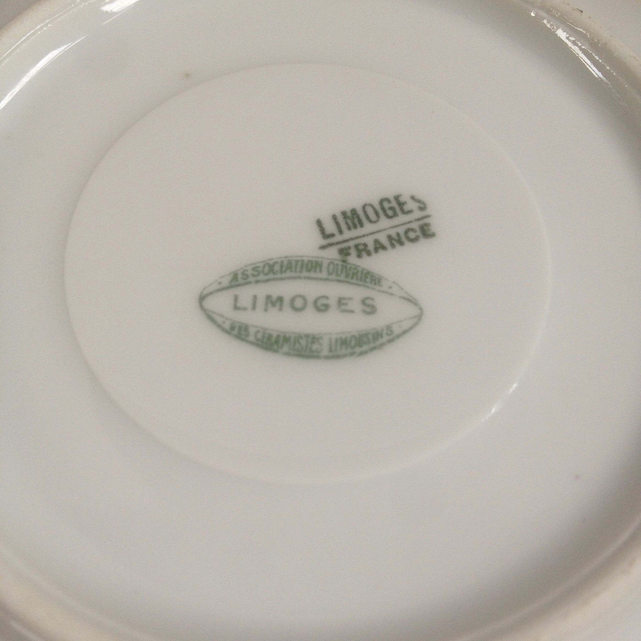 Limoges porcelain coffee cups x6