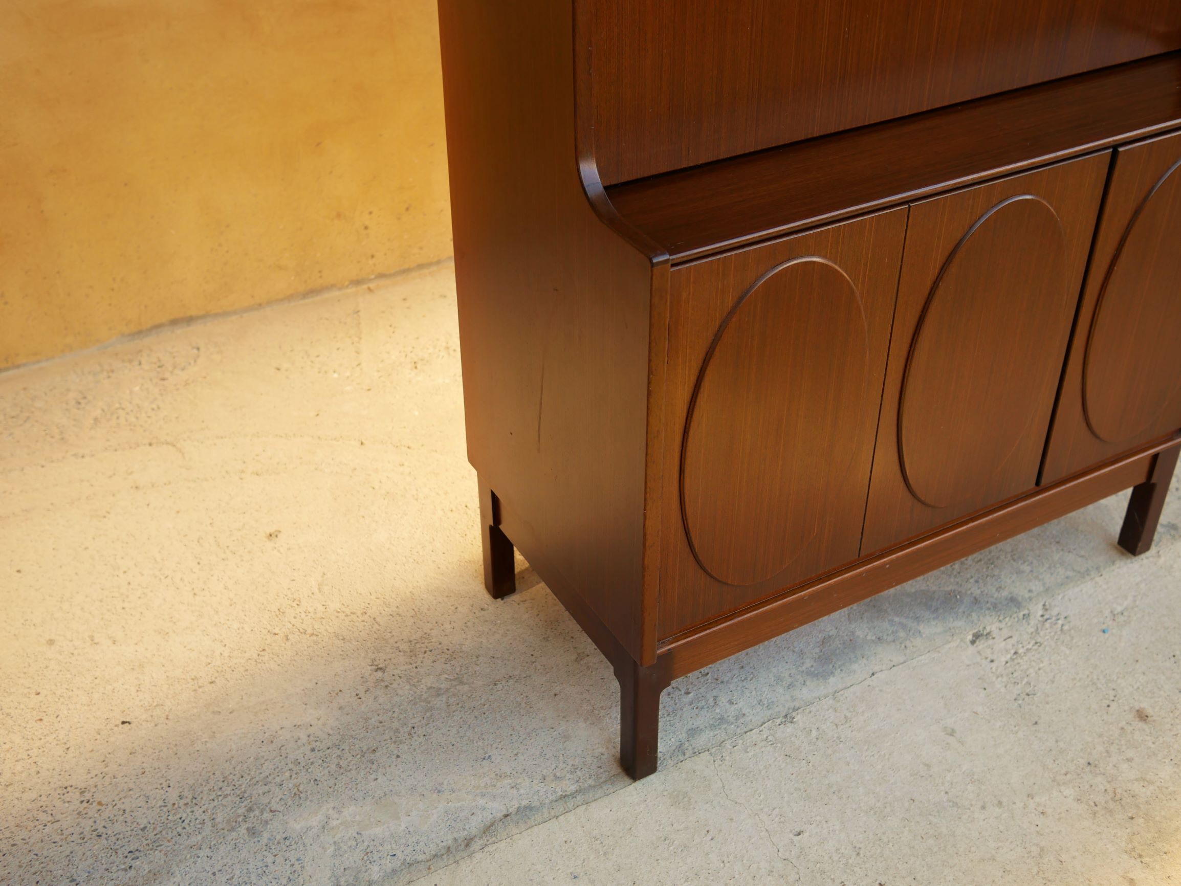 Vintage teak secretary furniture by Roche Bobois editions