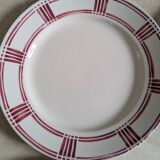 Six Badonviller dinner plates