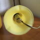Lampe champignon verre soufflé signée jaune 1970'