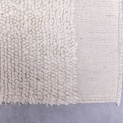 2x10 %100 Wool White Moroccan Runner Rug, 68x303Cm