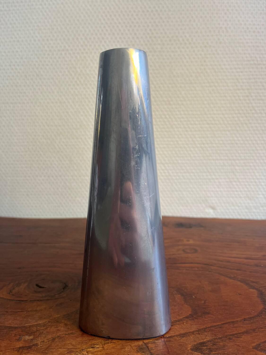 Trio of aluminum candle holders, IKEA 90s