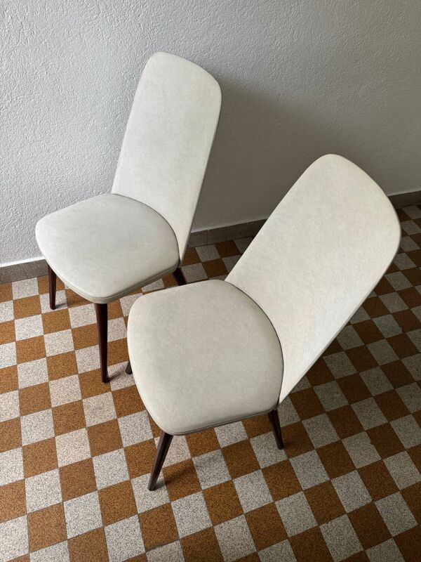 2 chaises tonneau Baumann années 60