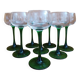 8 Alsatian white wine glasses