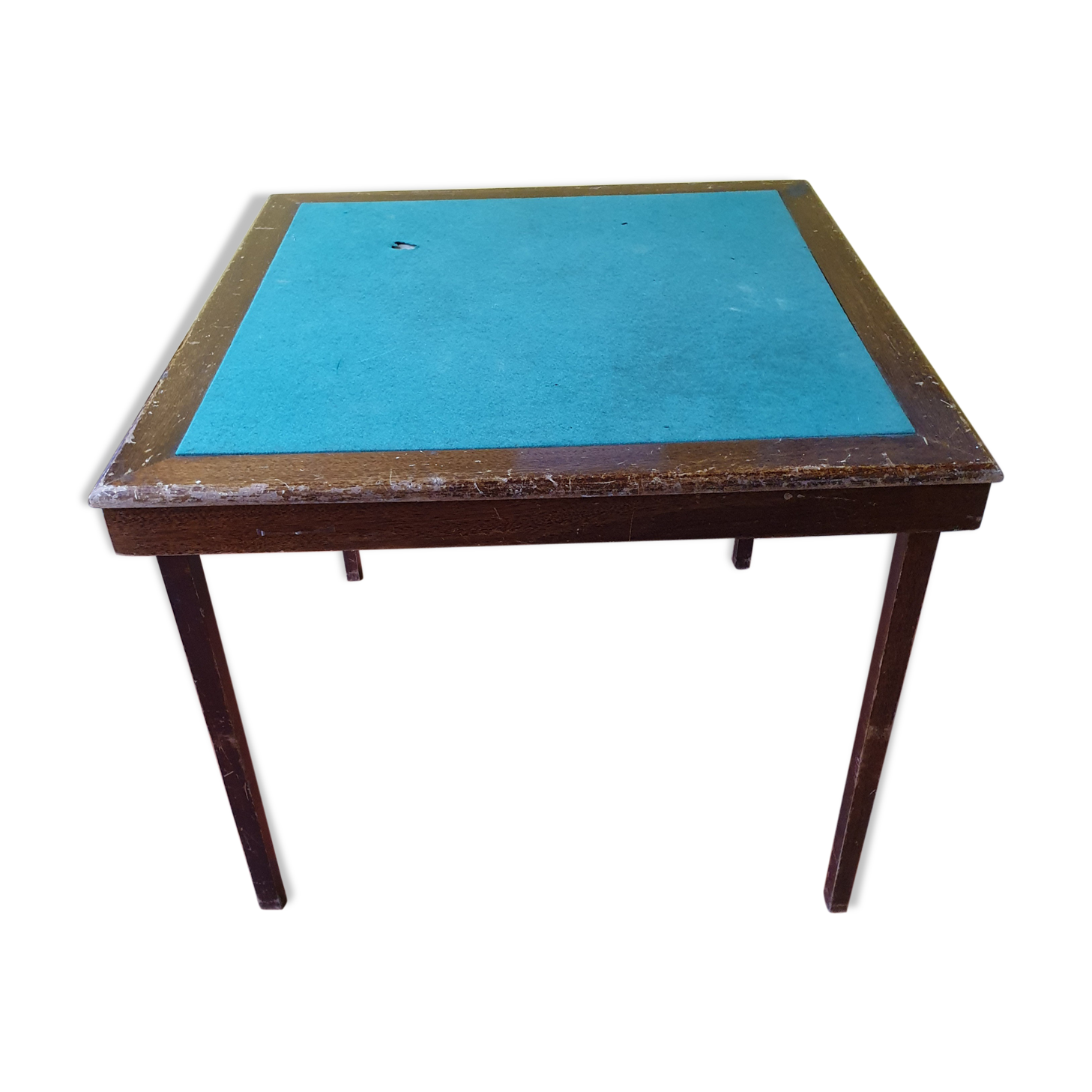 Folding vintage game table bridge table