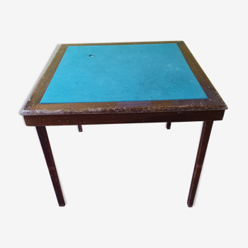 Folding vintage game table bridge table