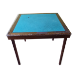 Folding vintage game table bridge table