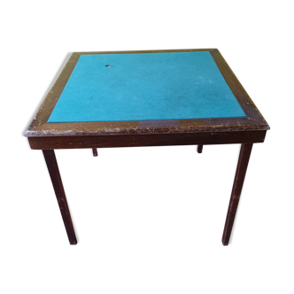 Folding vintage game table bridge table