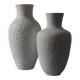 Pair of vintage biscuit porcelain vases by Metzler Ortloff.