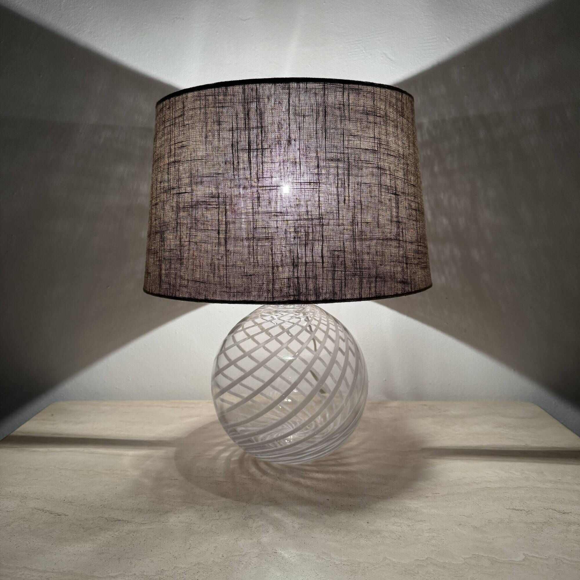Mid-century design Holmegaard Swirl lamp , 1970s Denmark