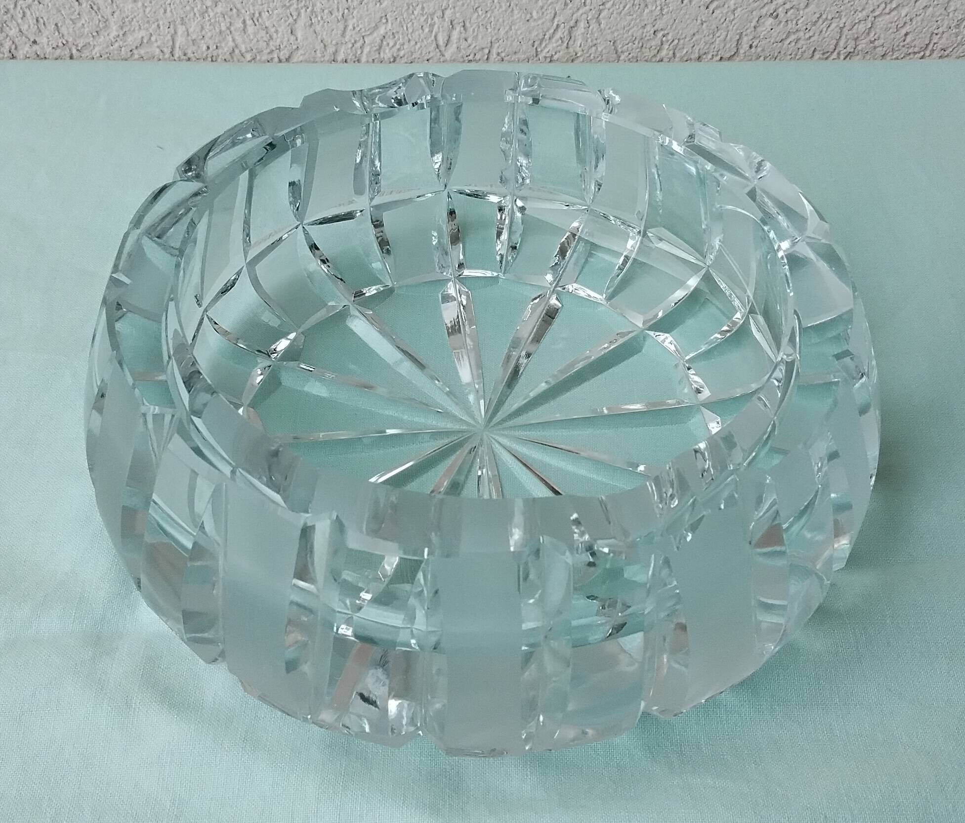 Cendrier en cristal