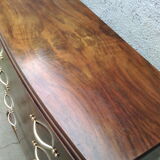 Art Deco curved chest of drawers