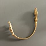 Golden brass patère