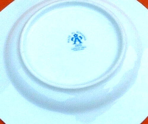 6 assiettes à fromage dessert Porcelaine blanche décor floral Arpo