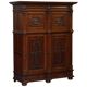 Hand-carved Dutch armoire from the 1940s.