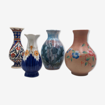 Vases vintage fleuris
