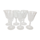 Verres à pied en verre gravé