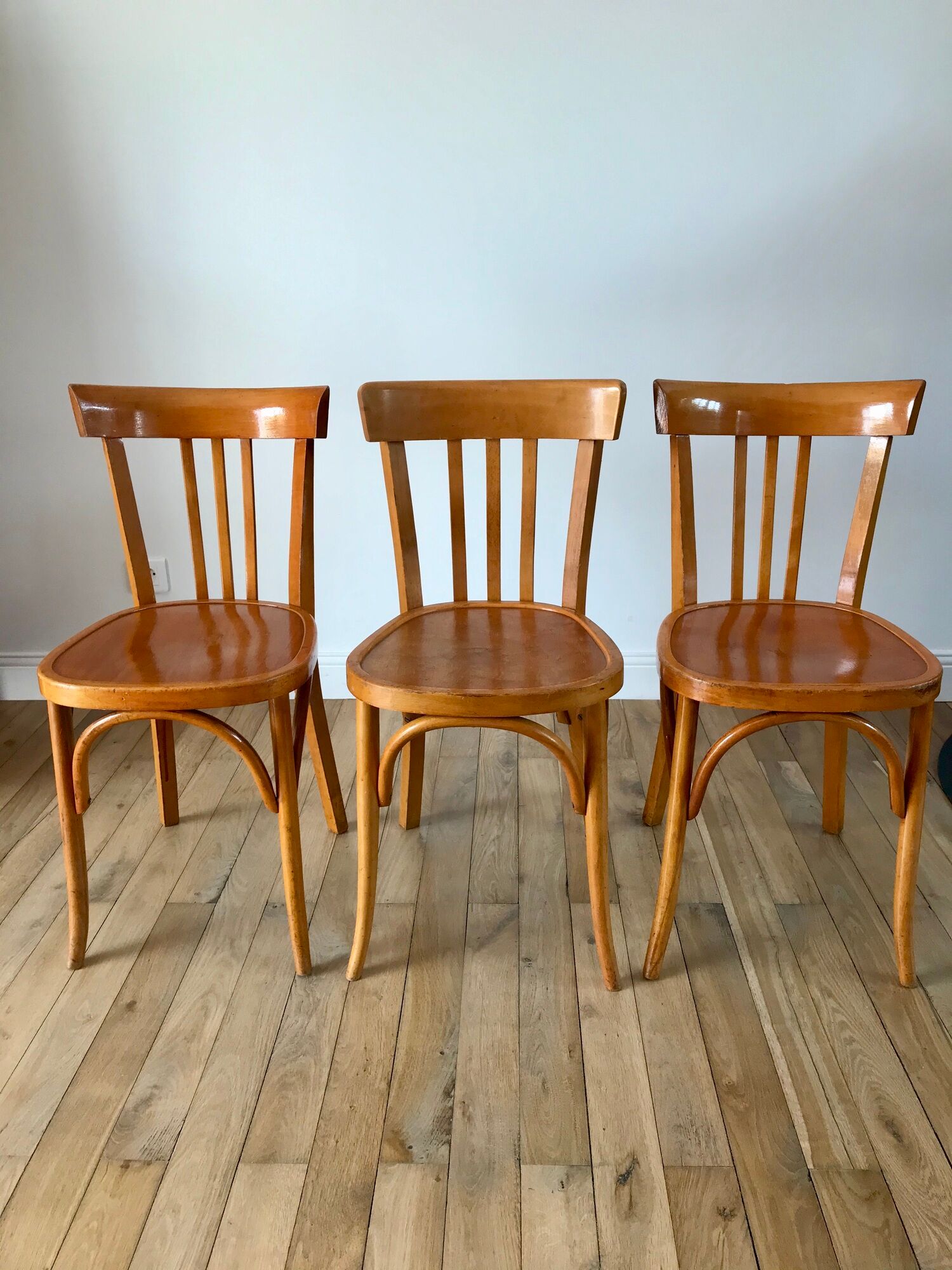 Set of 3 Luterma bistro chairs 50s