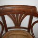 Fauteuil en bois et cannage