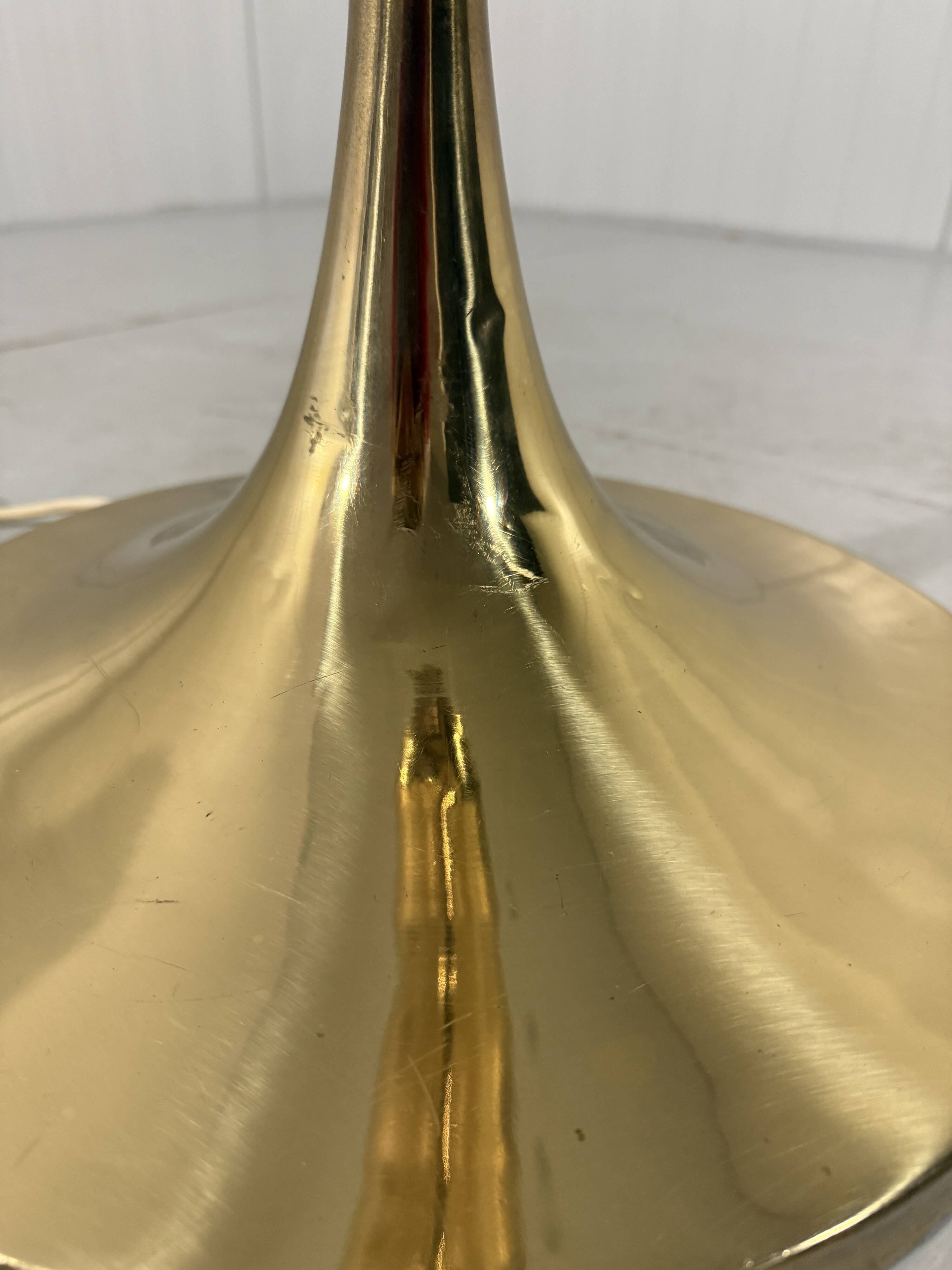 Vereinigte Werkstätten München brass & glass globe floor lamp 1960’s