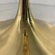 Vereinigte Werkstätten München brass & glass globe floor lamp 1960’s