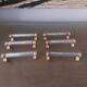 6 silver metal knife holders