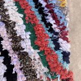 Colorful Boucherouite Moroccan rug - 89 x 202 cm