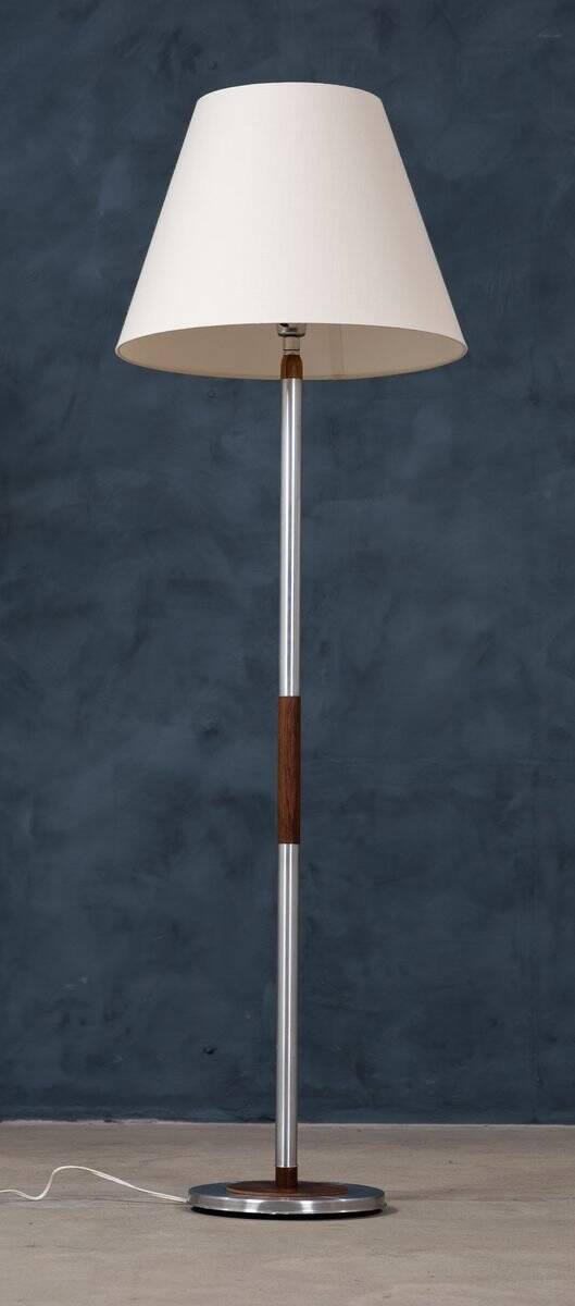 Lampadaire Mid-Century en Teck & Palissandre, Danemark, 1960s
