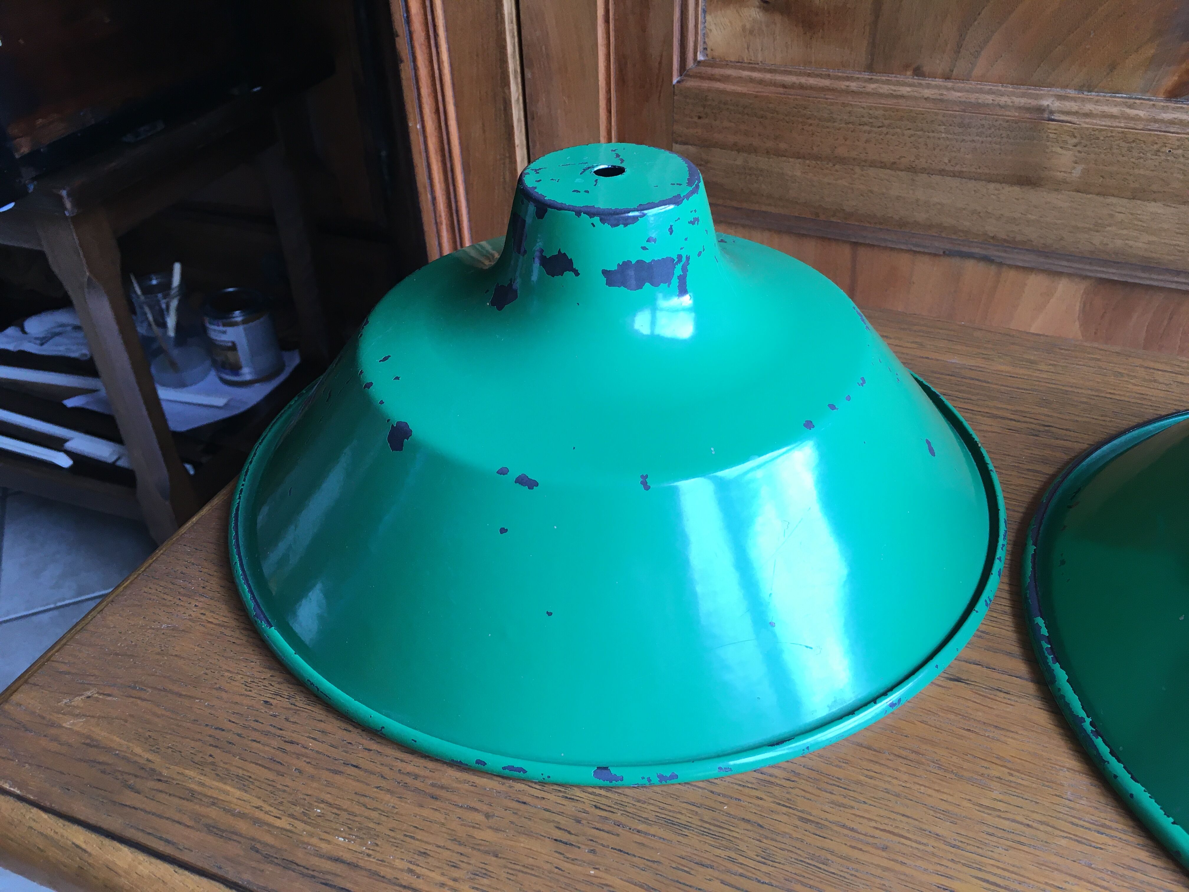 Lot of two old lampshades