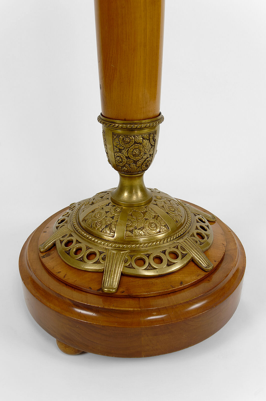 Art Nouveau cherry floor lamp by Paul Follot, circa 1920