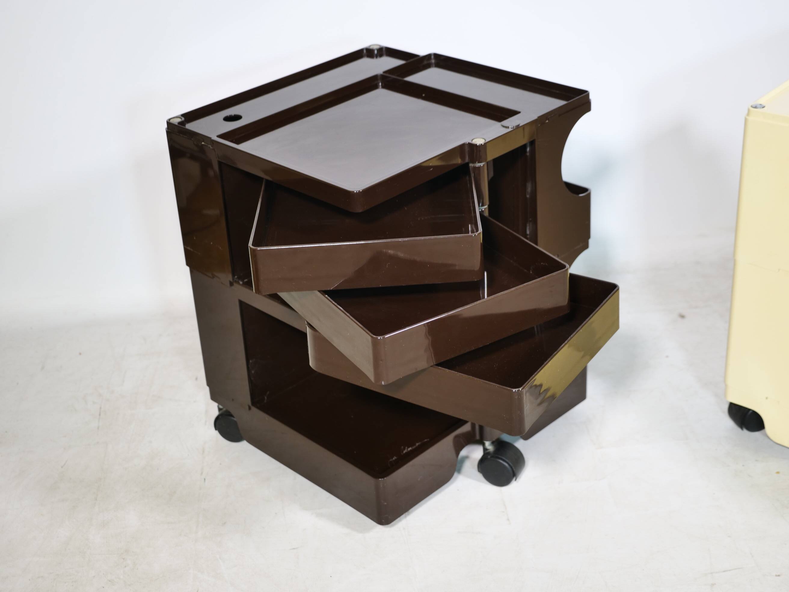 Space Age Rolling Cabinets in Plastic by Joe Colombo, Set of 2, 1970