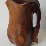 Pitcher in years 50/60 olive wood