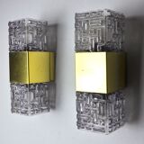 Pair of wall lamps Maison Sciolari, Italy, 1970