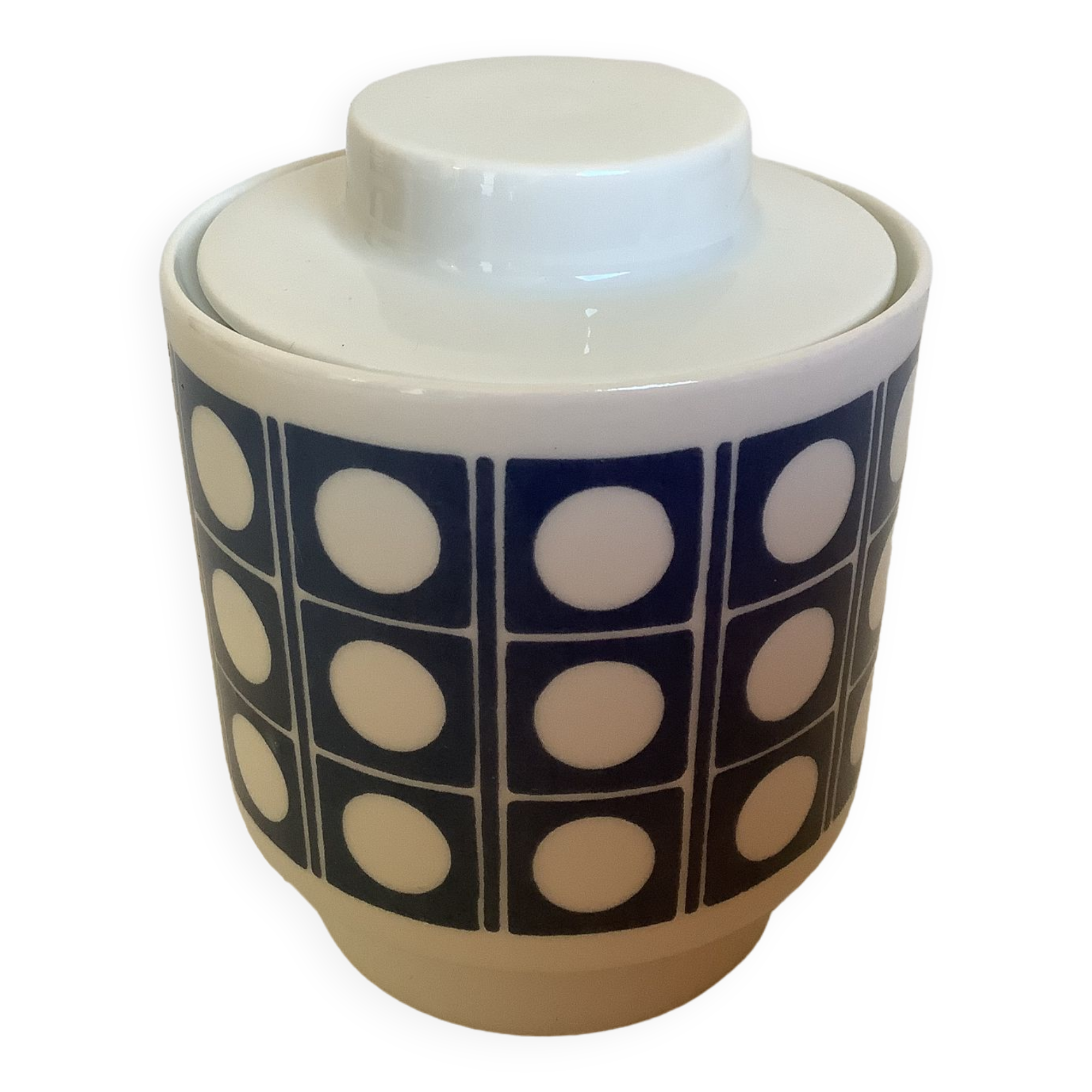 Sweeten box melitta Germany round white square blue
