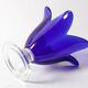 Cobalt Blue Vintage Glass Vase / Mid-century Tulip Flower Vase. Portugal