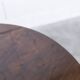 Table basse tripode 1960 scandinave vernis brillant bois acajou