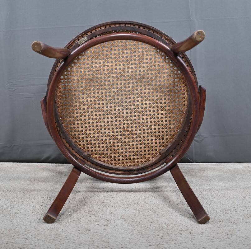Curved beech armchair, Baumann house – early 20th century